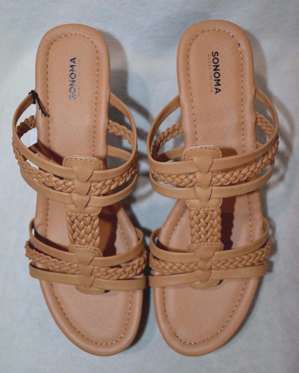 Sonoma Women’s Xandra Nude Platform Wedge Sandals – Size 9.5 NWB