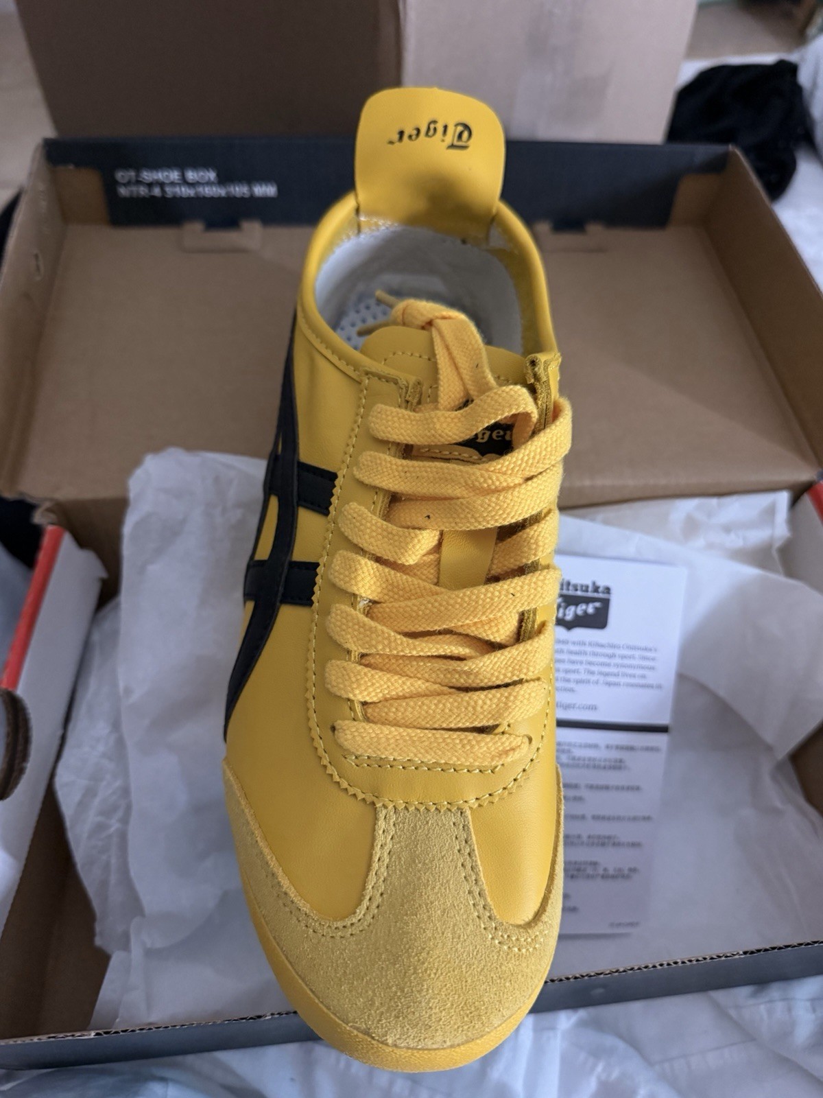 Onitsuka Tiger Mexico 66 Yellow/Black Women’s Size 8.5 EU With Original Box