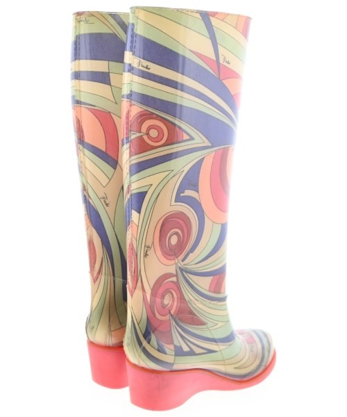 EMILIO PUCCI Rain Shoes RedxBeigexBlueetc.(Patterned) 2200698748057
