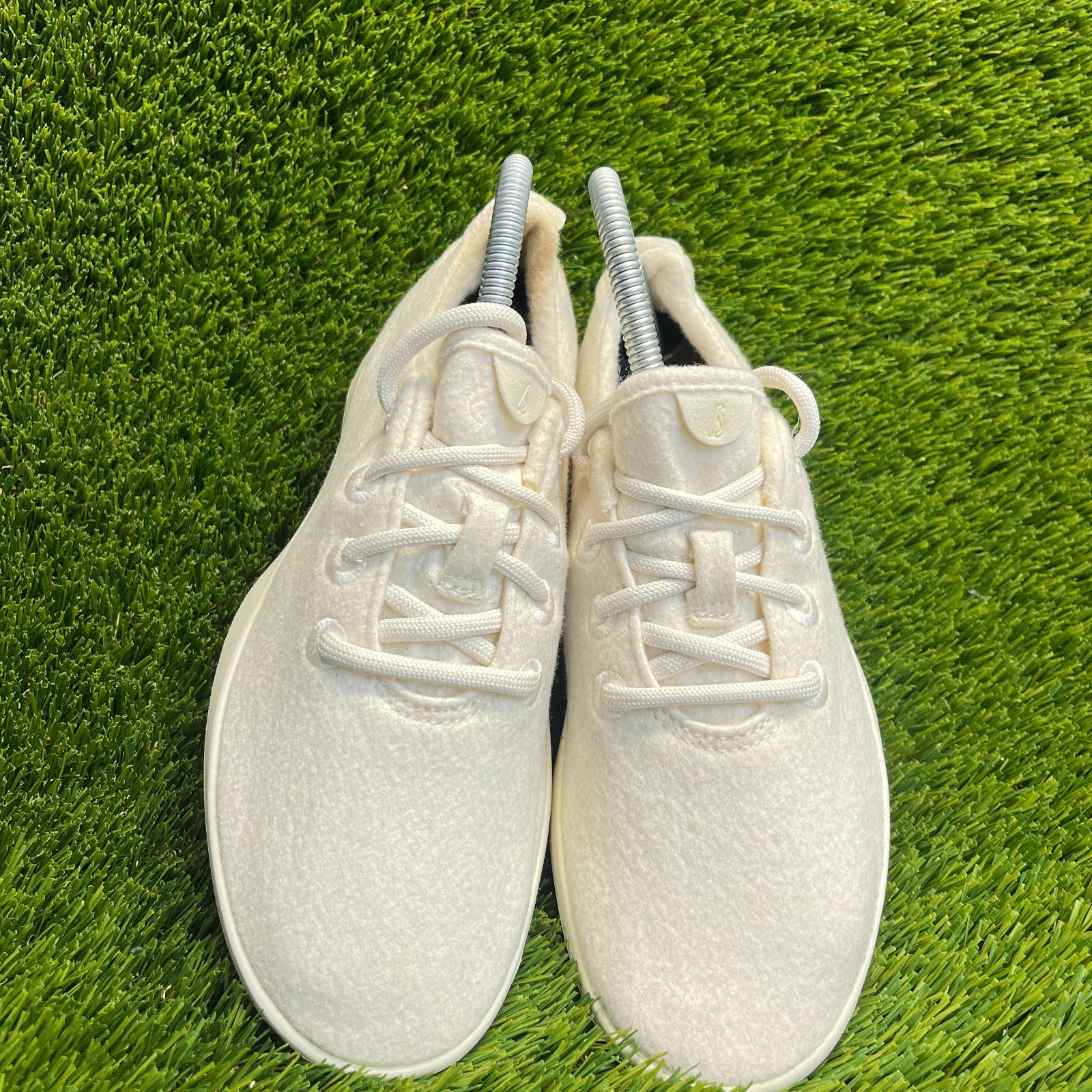 Allbirds Wool Runners Natural White Womens Size 7 Running Walking Shoes Sneakers