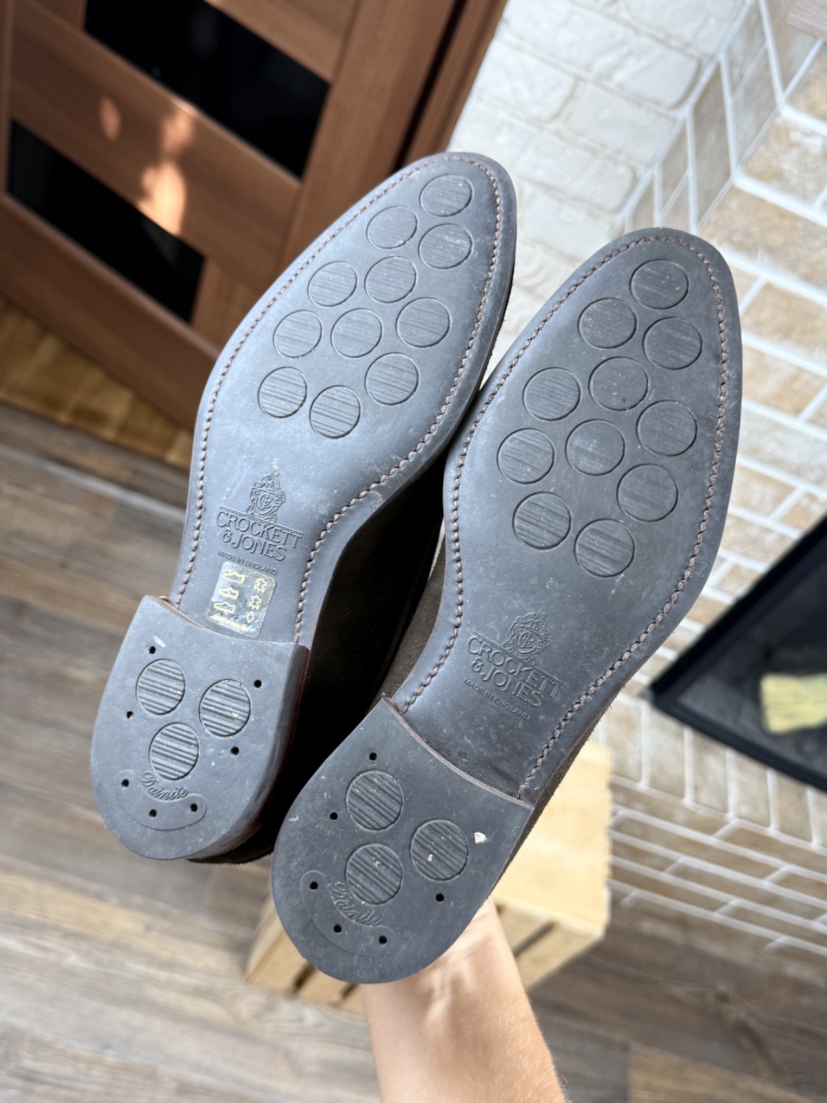 Womans Crockett Jones «Lisa» Brown Suede Derby Shoes Size UK:6.5 EU:39.5