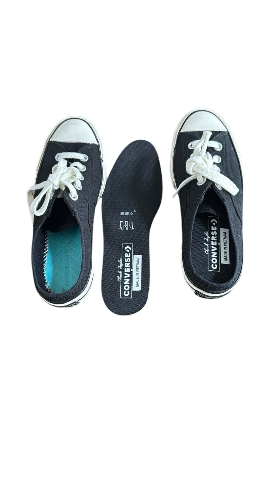 Converse Chuck 70 Mule Canvas Sneakers Unisex Black Size M: W:6