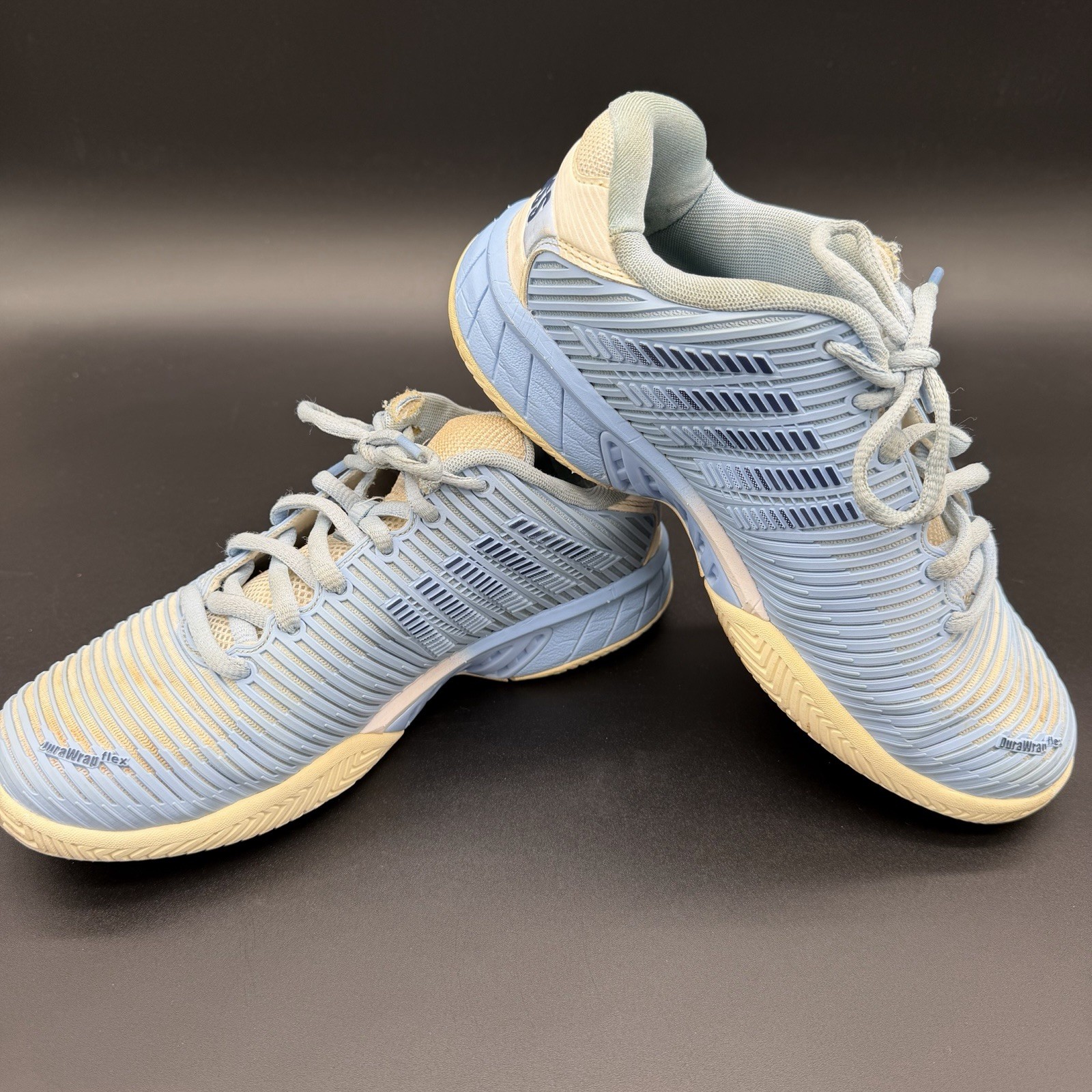 K-Swiss Hypercourt Express 2 Womens Size 6.5 Wide Blue White Tennis Sneakers
