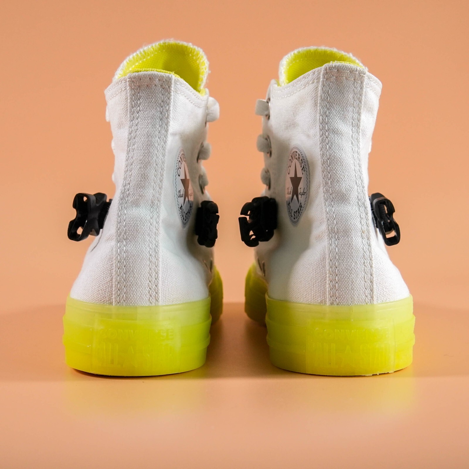 Converse Women’s Chuck Taylor 6 All Star High ‘Buckle Up – White Volt’ Size 6 US