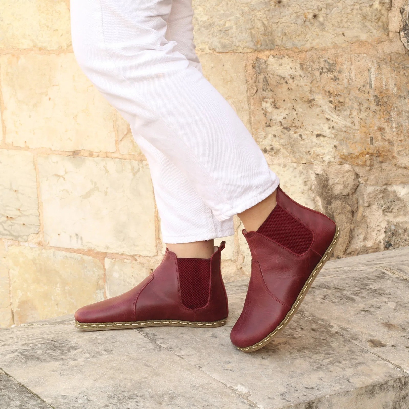Chelsea Barefoot Boots Black Handmade Women’s