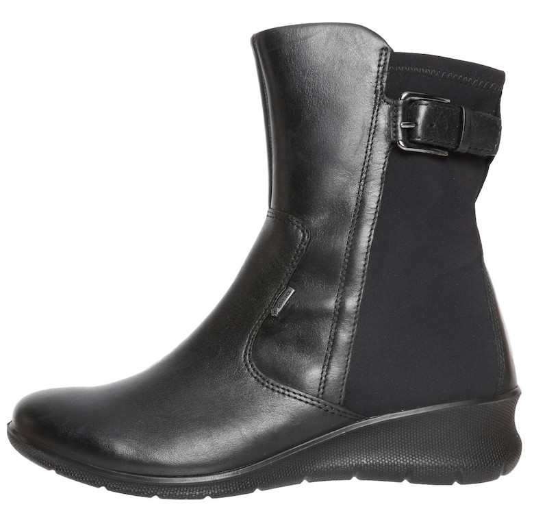 ECCO Women’s Black Leather Gortex Short Boots Z4076* Size 5 – 5.5 US / 36 EU *