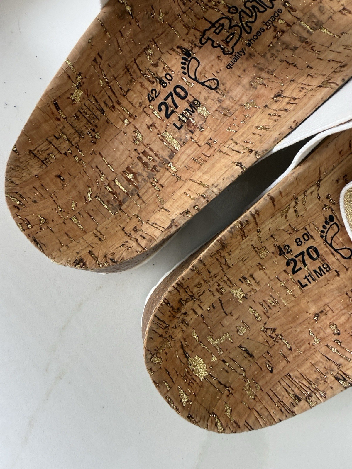 Birkenstock Birkis Gold Cork Sandals New 11 42 R