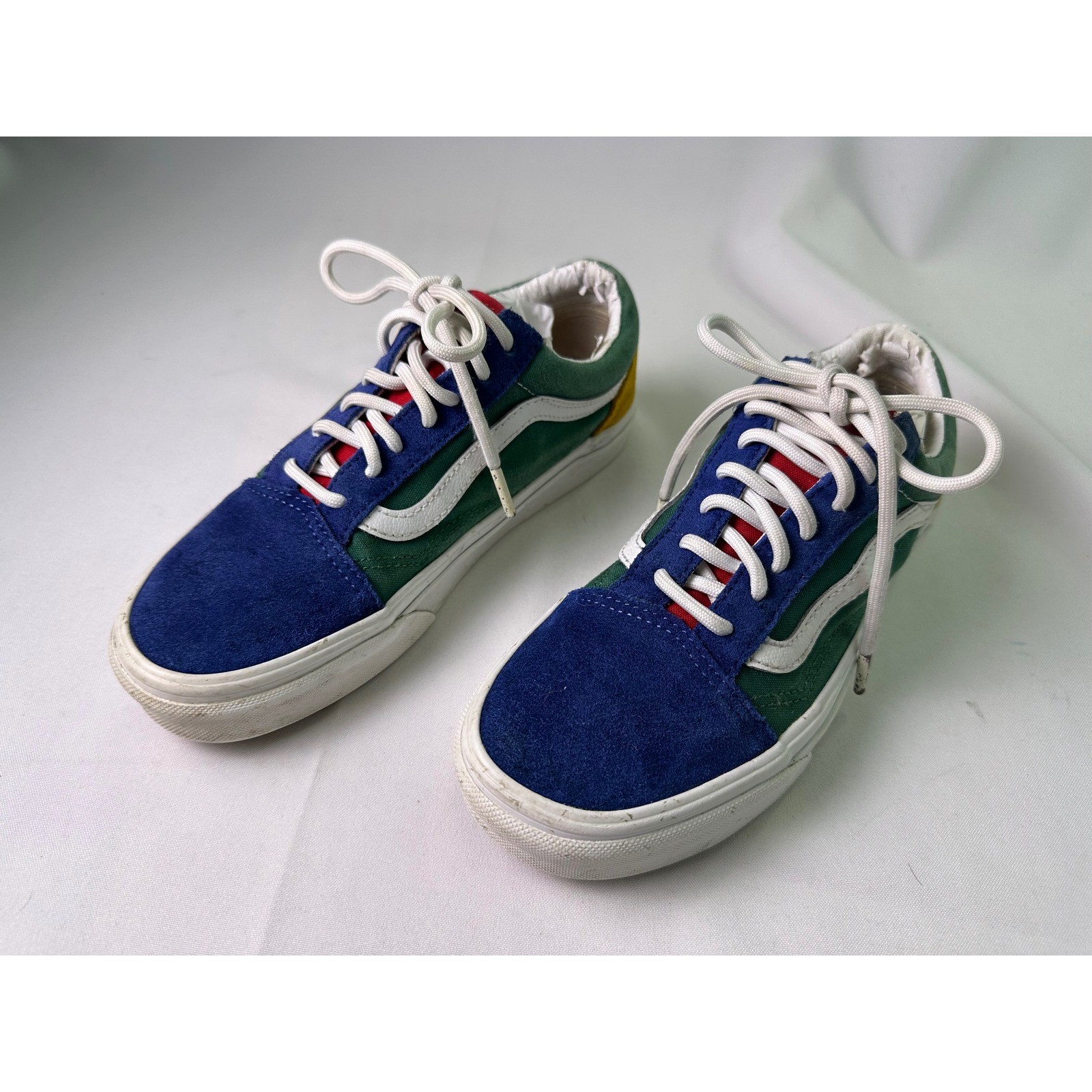 Vans Old Skool Yacht Club Multicolor Skate Shoe Men 5 Women 6.5 Colorblock Suede