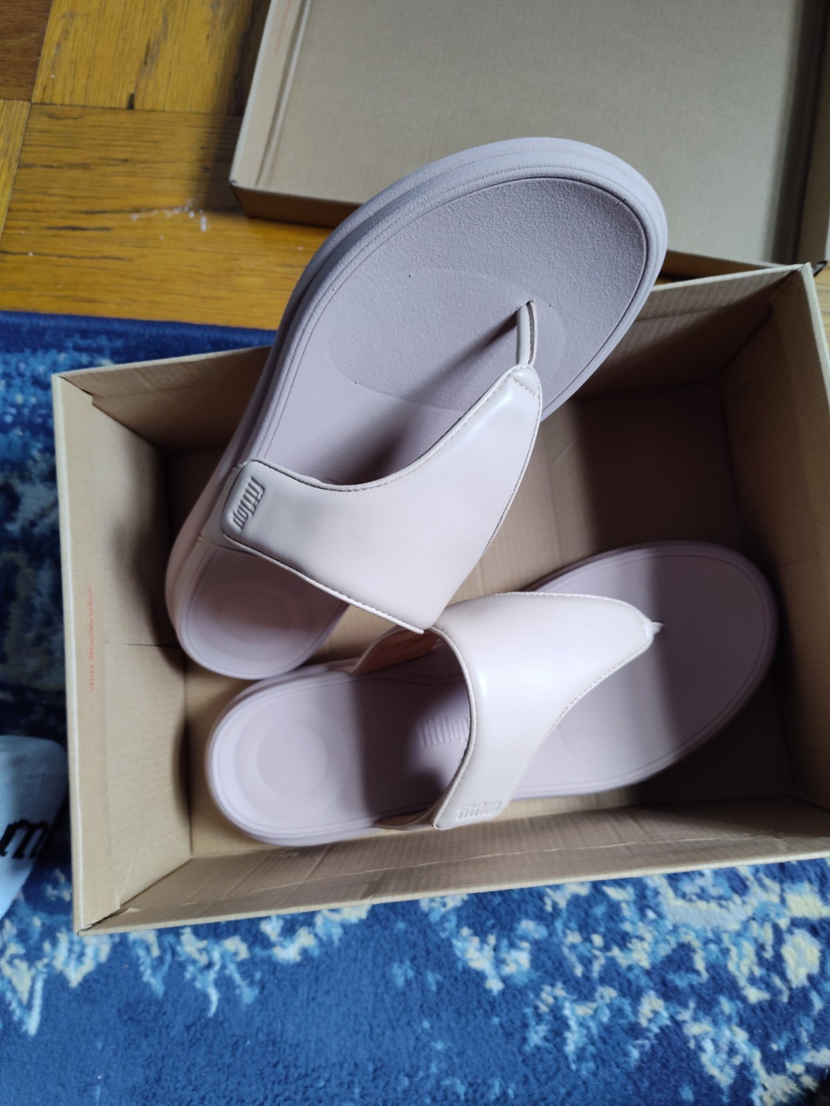 Fit Flop F-Mode Go Adjustable Flatform Toe Post Sandals Size 11