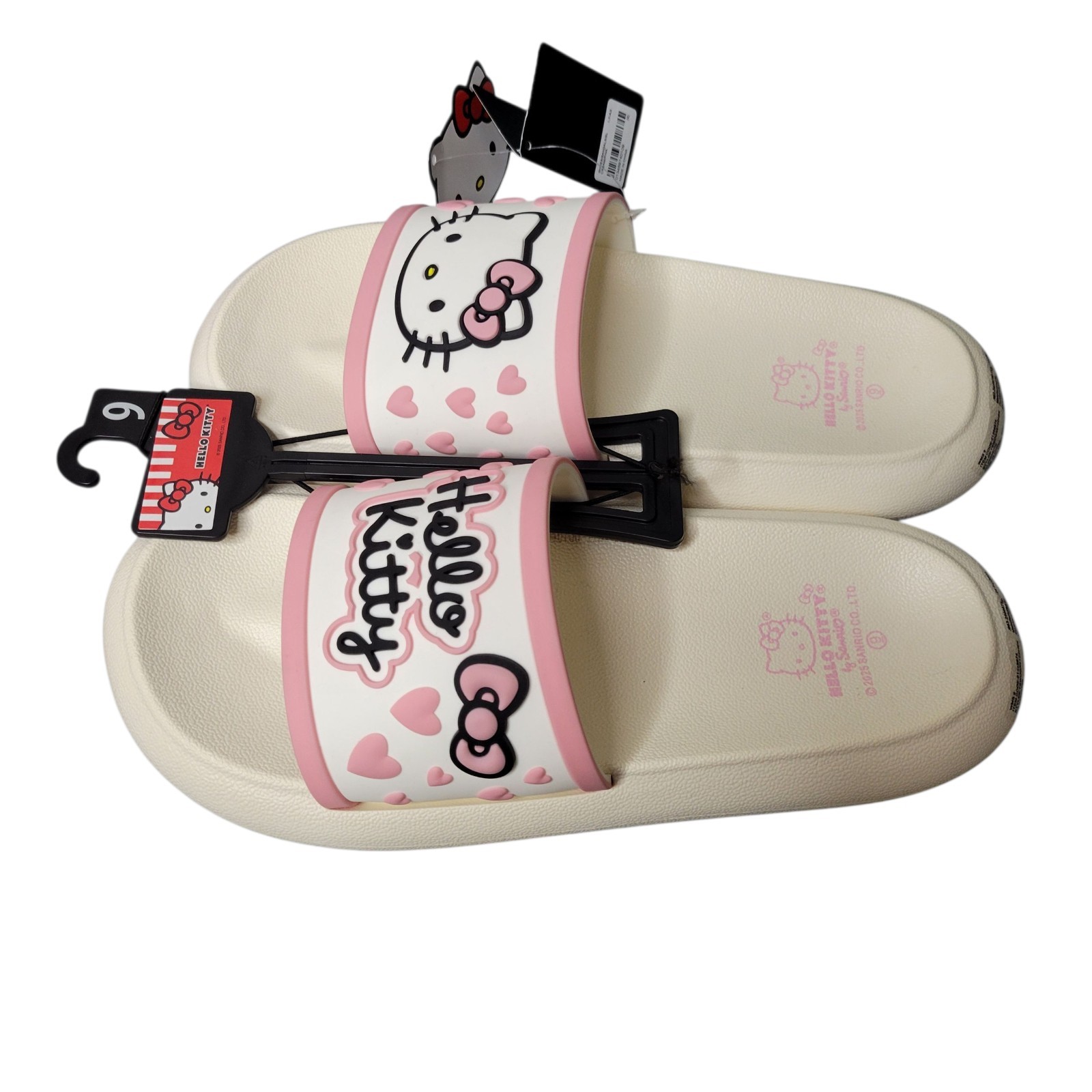 Hello Kitty x Forever 21 Pink Slide Sandals Womens Size 9 Kawaii