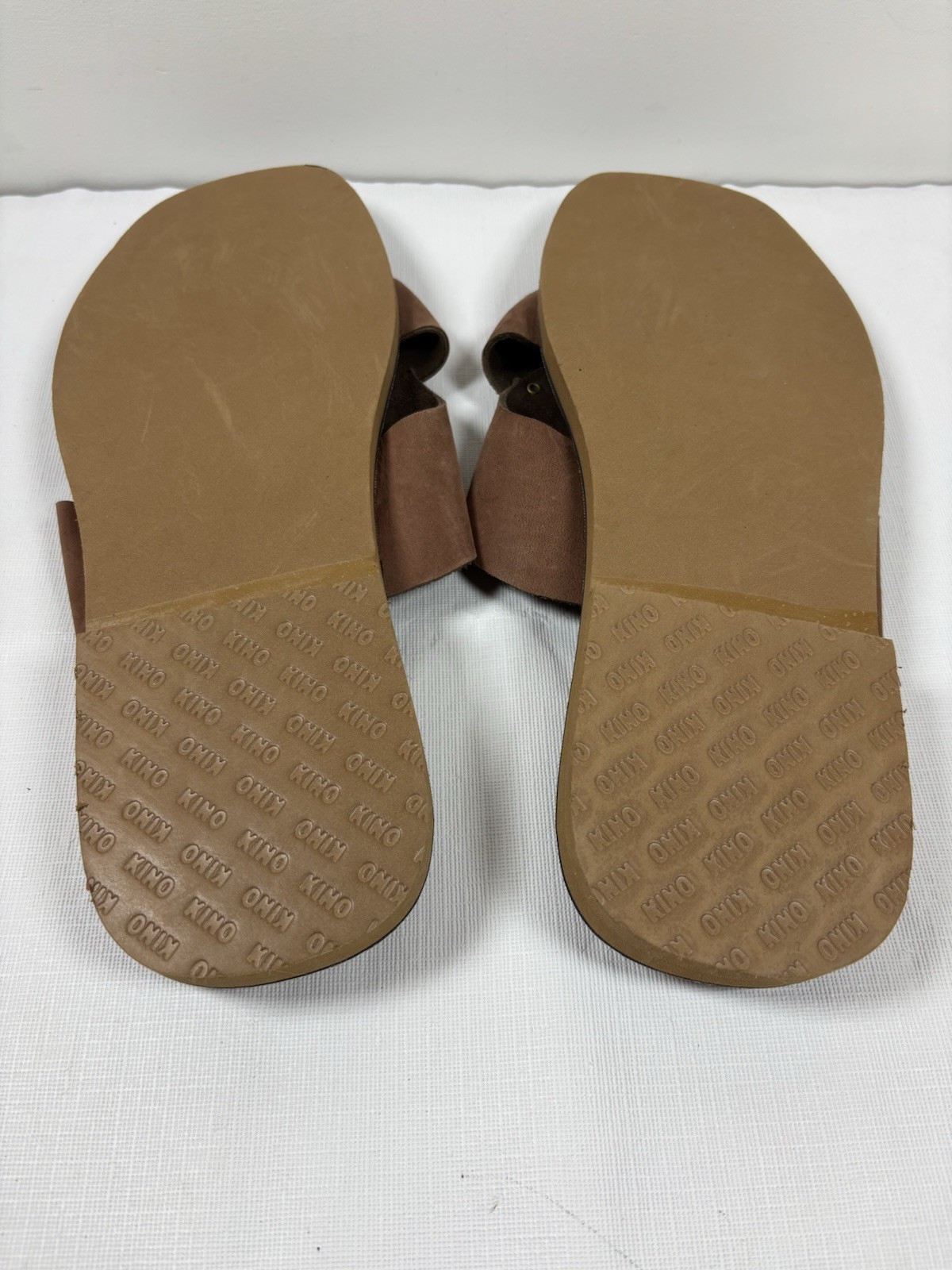 KINO Womens Leather Suede Slip On Sandals Sz 13 Handmade Key West Florida Casual