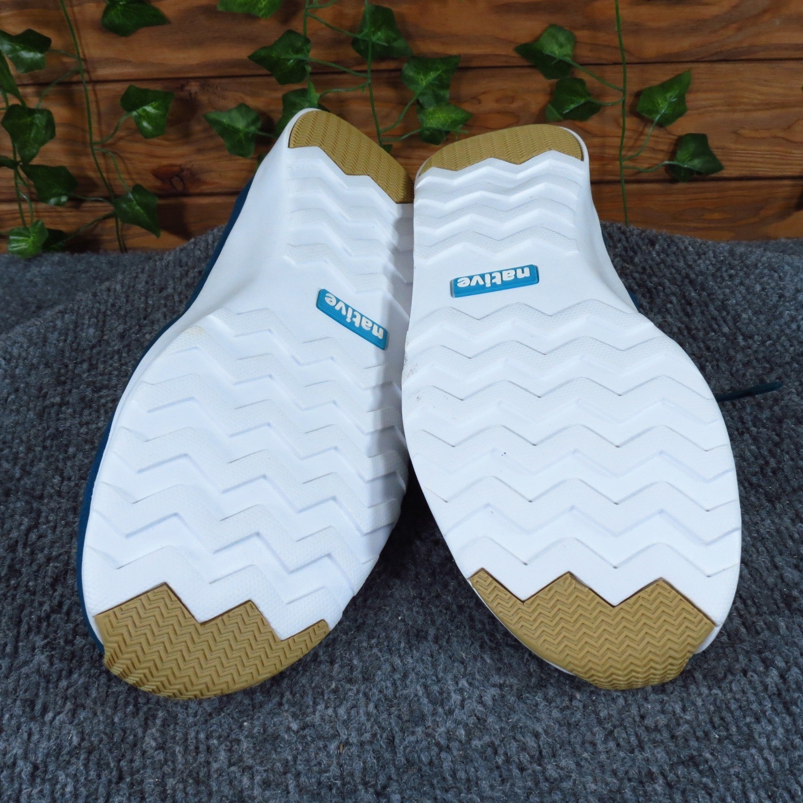 Native Apollo Moc Women Casual Shoe Size 11 Daily Wear Blue Fabric Sneaker