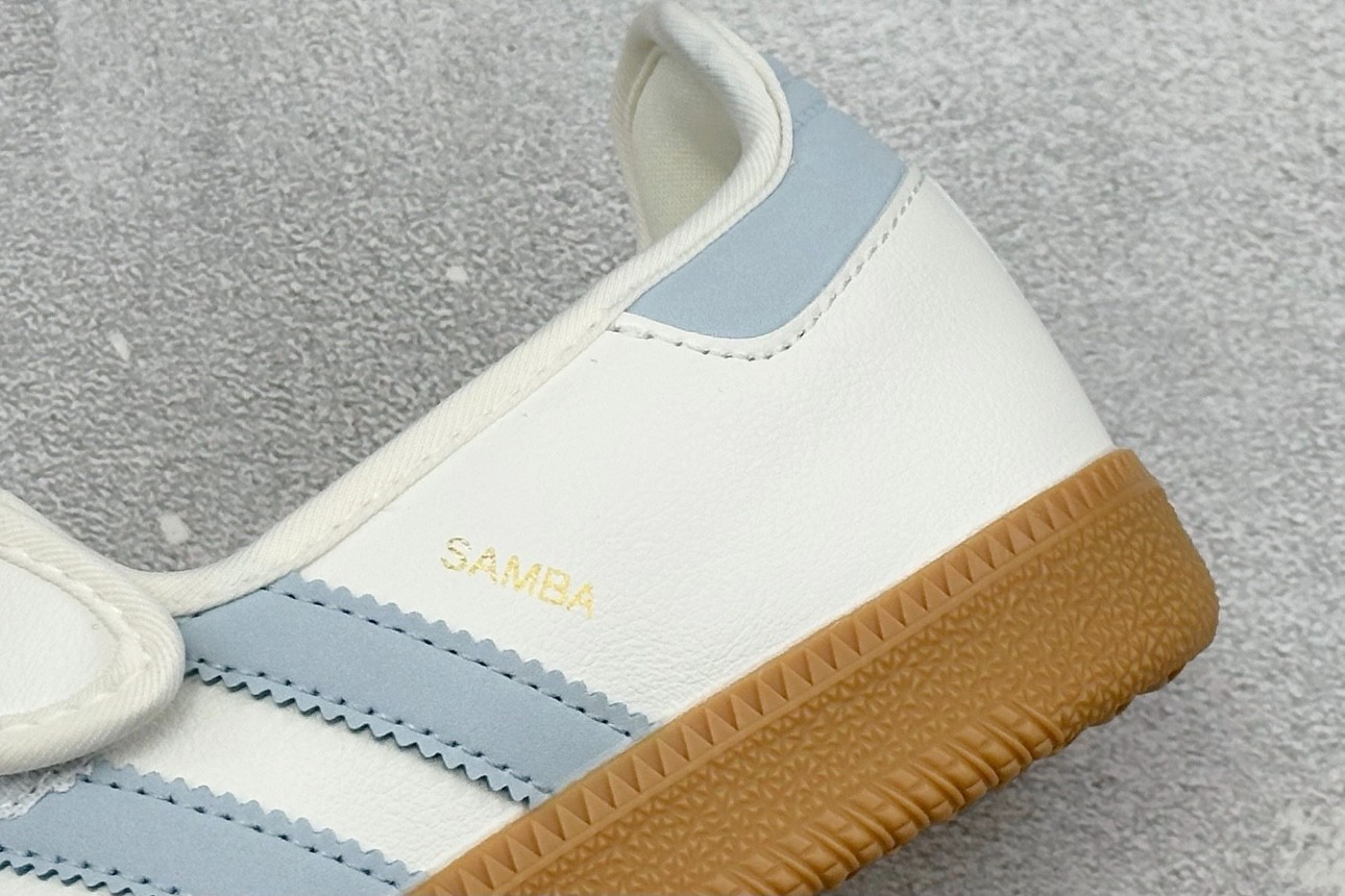 adidas Originals Samba Jane W White Halo Blue Gum Women Casual Shoes JR7339 NEW