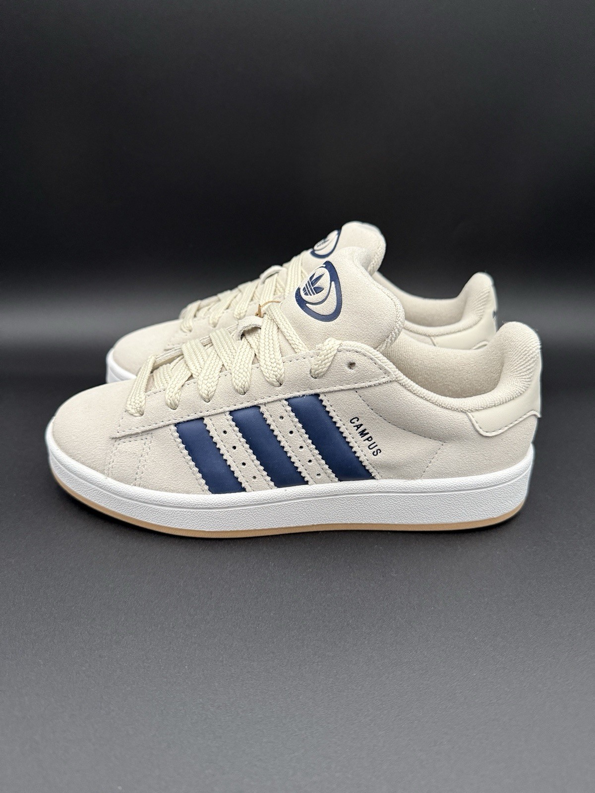 Adidas Campus 00s Alumin / DKBlue / Gum Juniors Shoes JQ0188