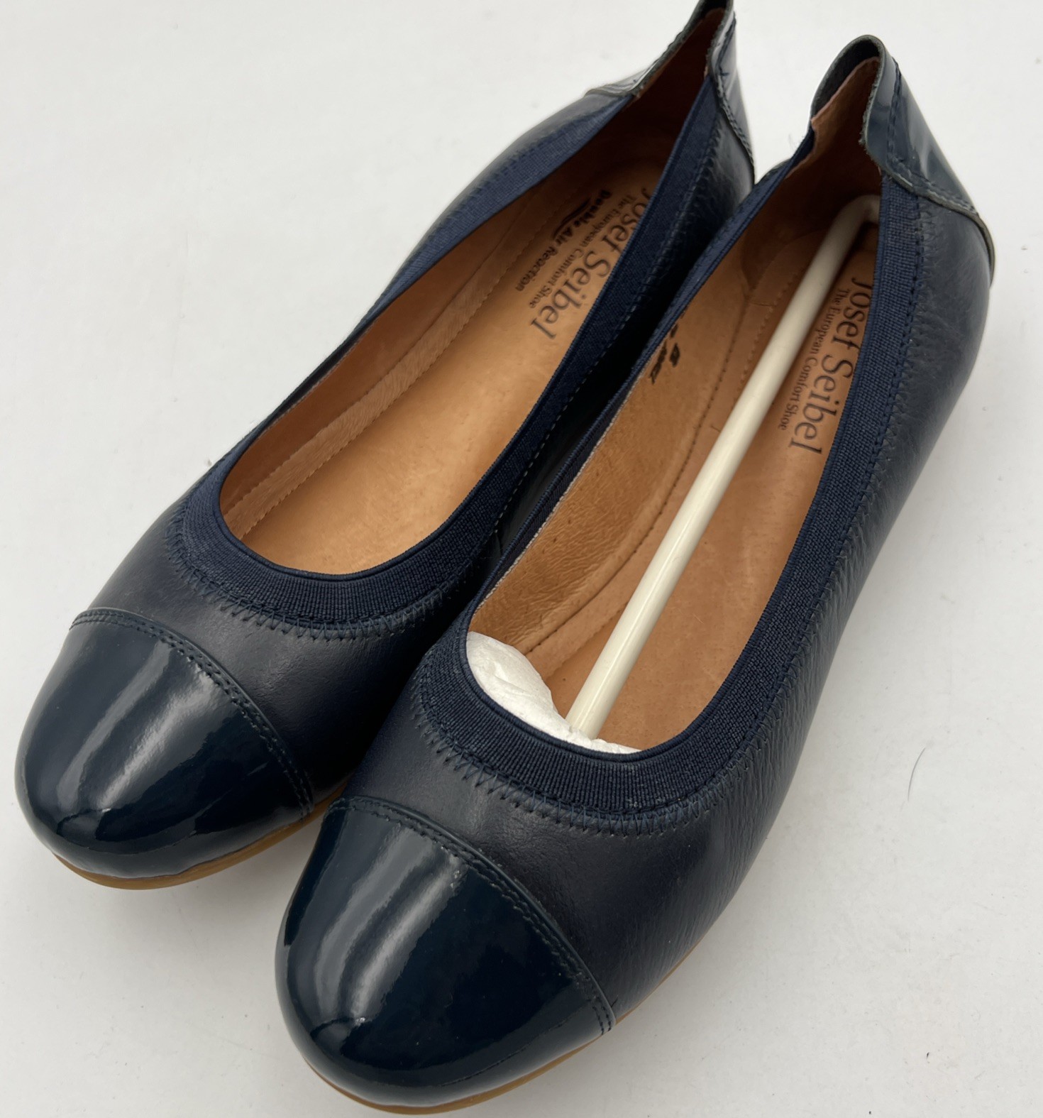 Josef Seibel Leather Pippa Navy ballet flats Women’s EU37 US 6/6.5 NEW