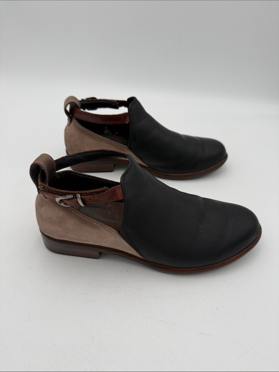 NAOT Slip-On Leather ankle booties Shoes – Black and Brown women 37 casual Y2K