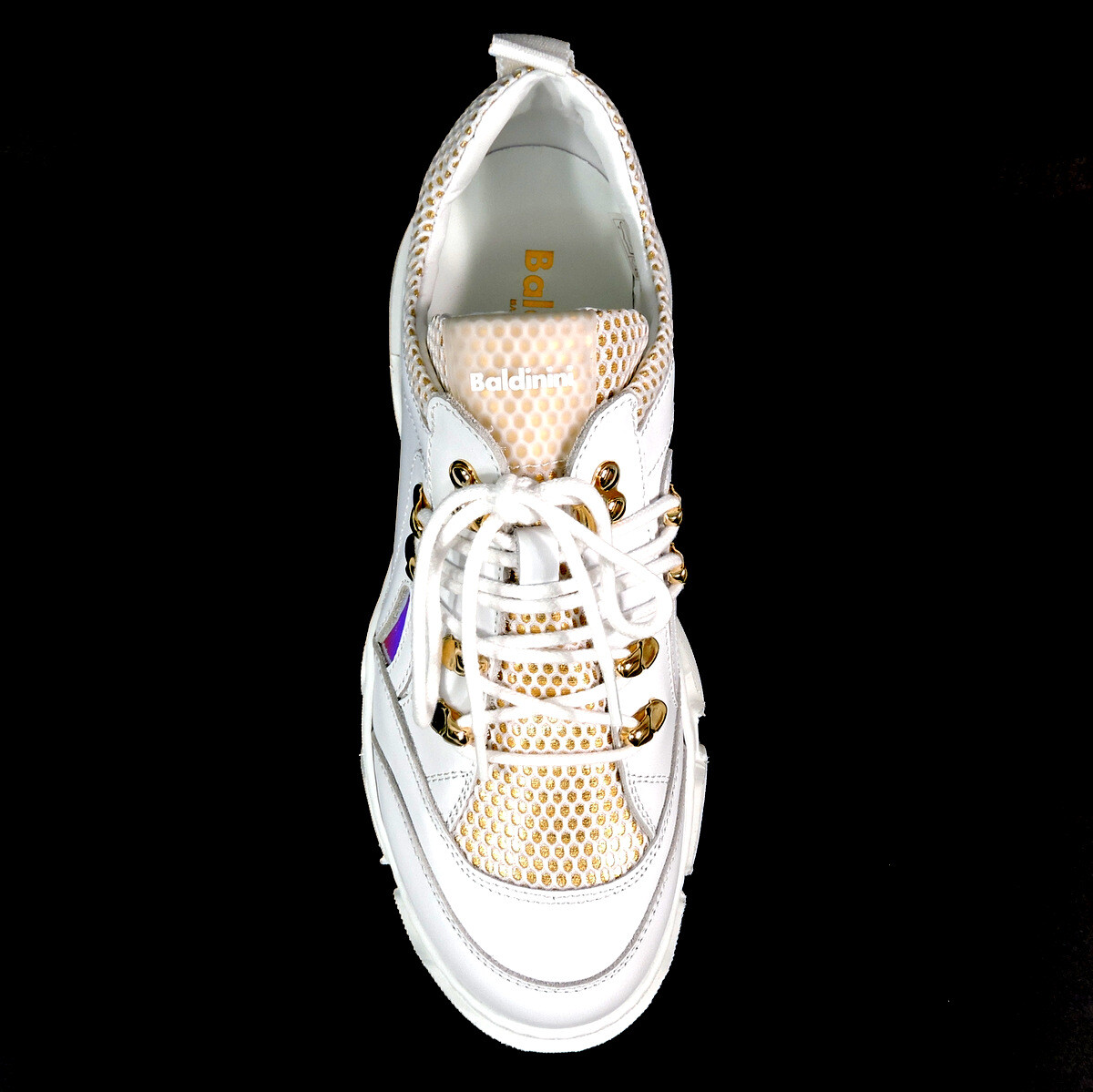BALDININI 🇮🇹 WOMEN’S WHITE LEATHER COMFORT FASHION SNEAKERS