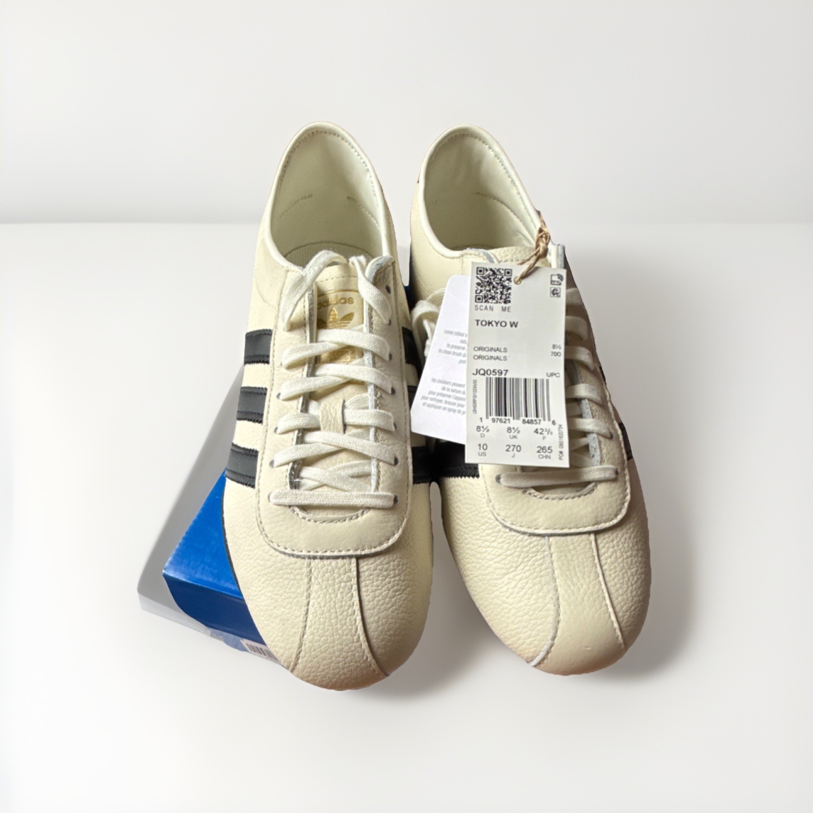 adidas Tokyo Off White Black W Women’s Sneakers Leather JQ0597 Originals 2025