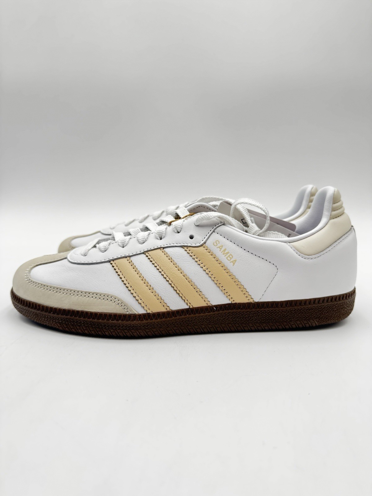 Adidas Women’s Samba OG Originals Size 8.5 White/Tan |JH7300|