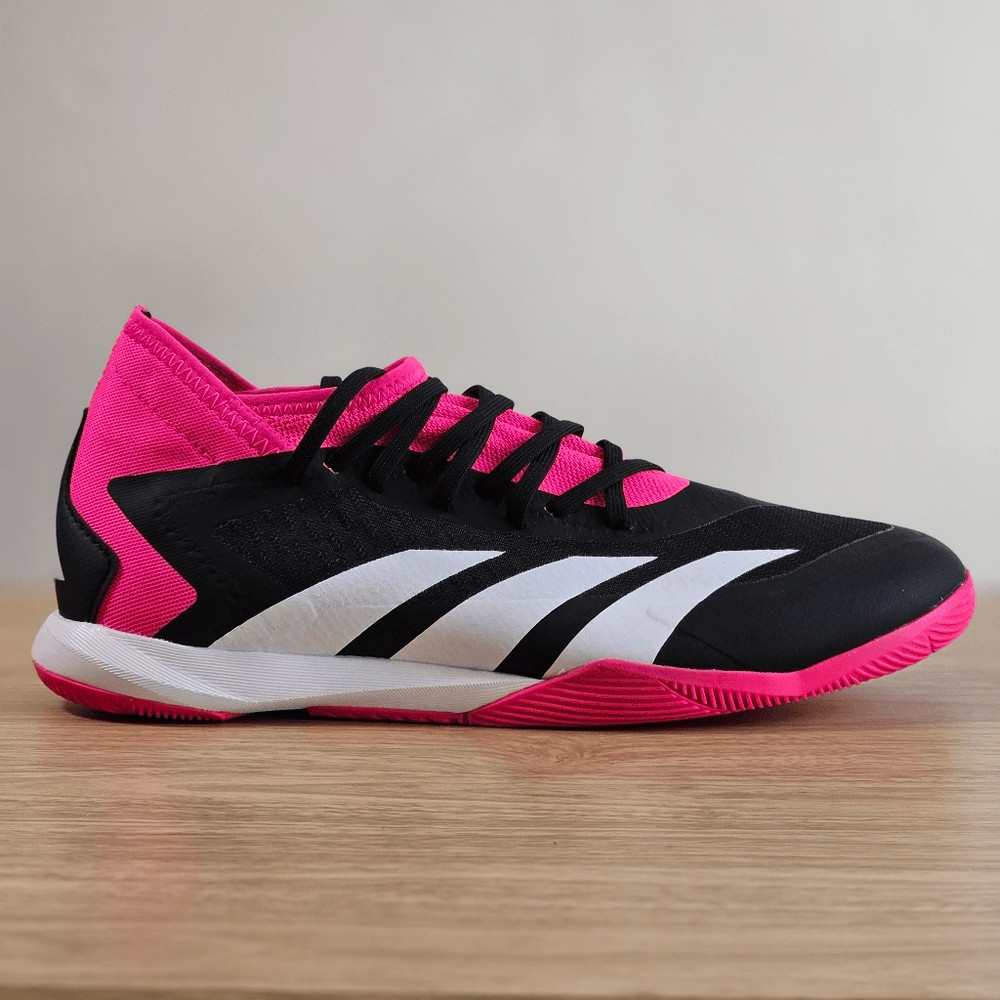 Adidas Predator Accuracy .3 Indoor Soccer Sala Shoes 10 Black Pink White GW7069