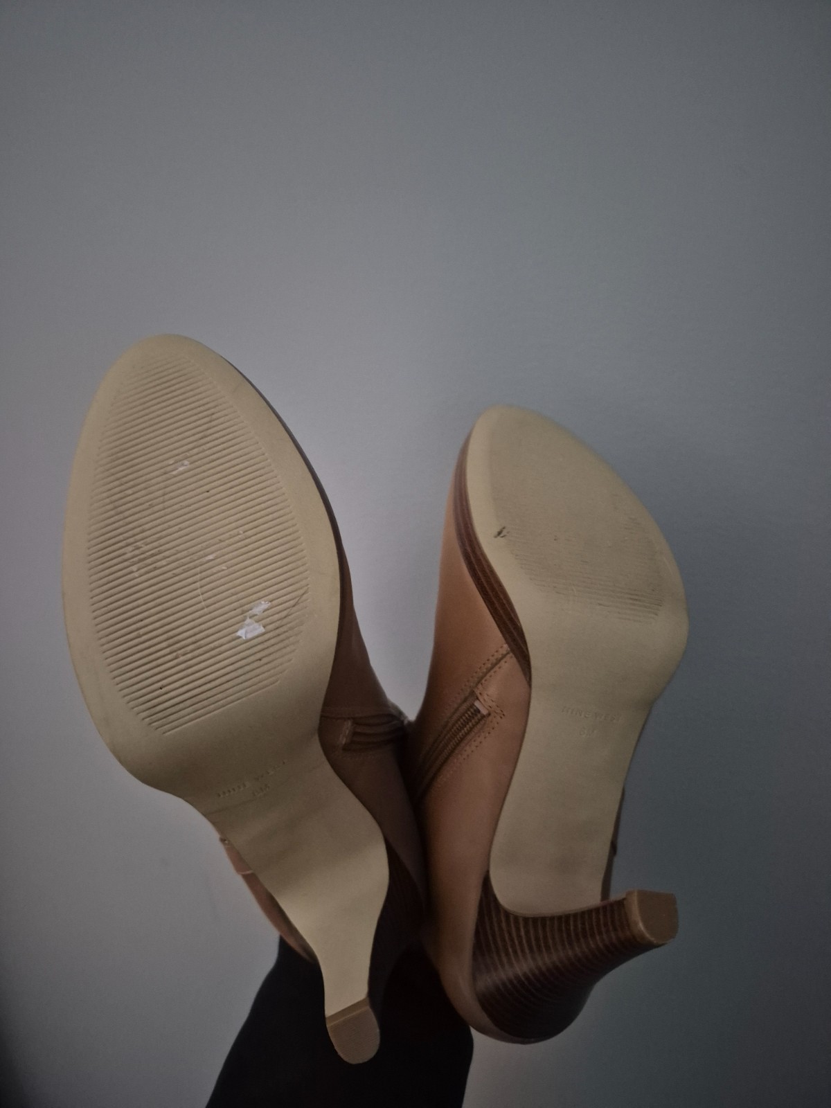 Nine West beige leather boots 8 M Trivetto