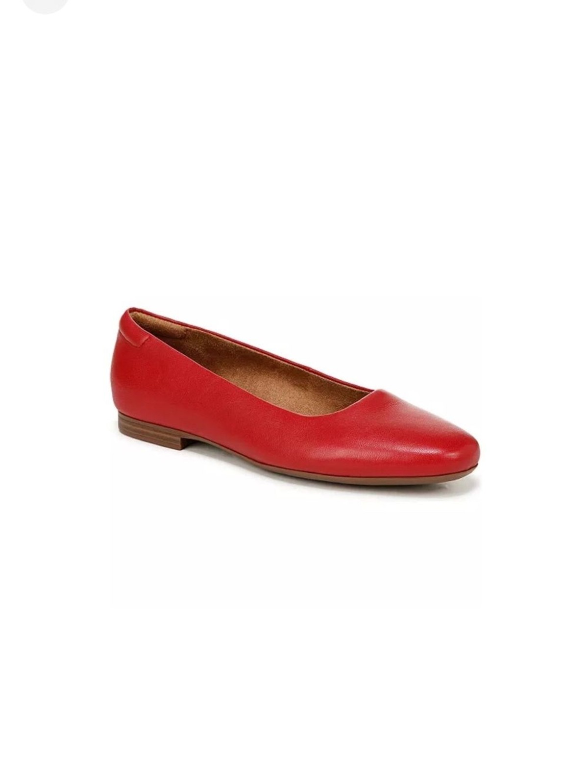 Naturalizer Kelly Red Leather Ballet Flats Sz 7
