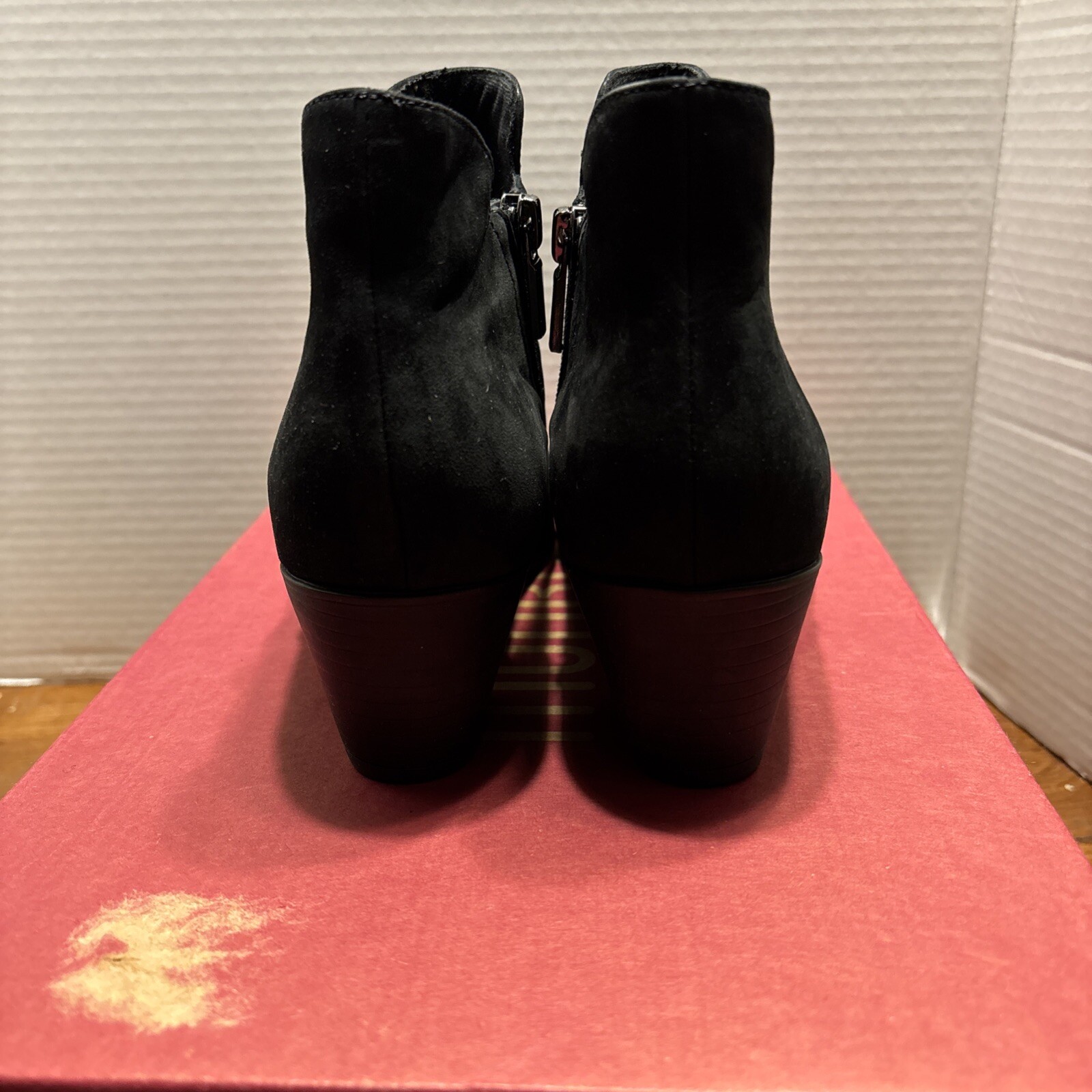 Munro Shoes Womens 7 N Jackson M612886 Suede Side Zip Black Dress Casual Party