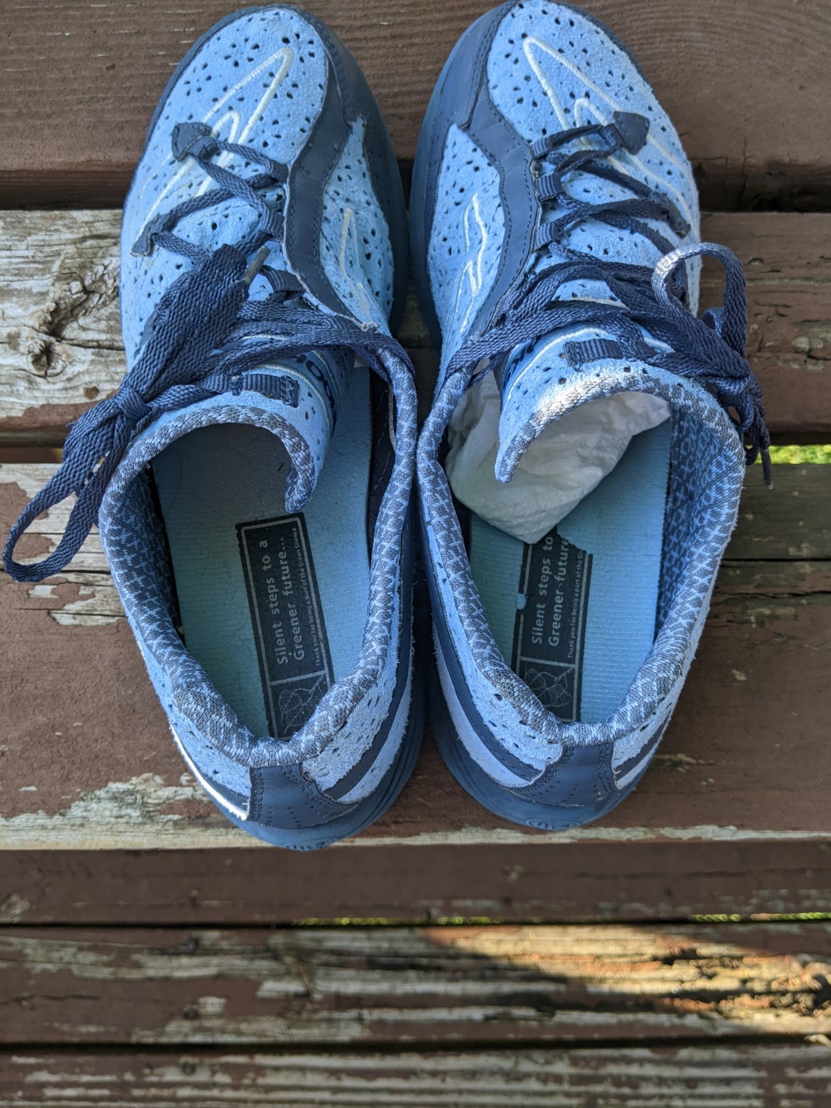 Brooks Green Silence Women’s Blue Recycle Running Shoes sz 10.5 Pre Owned