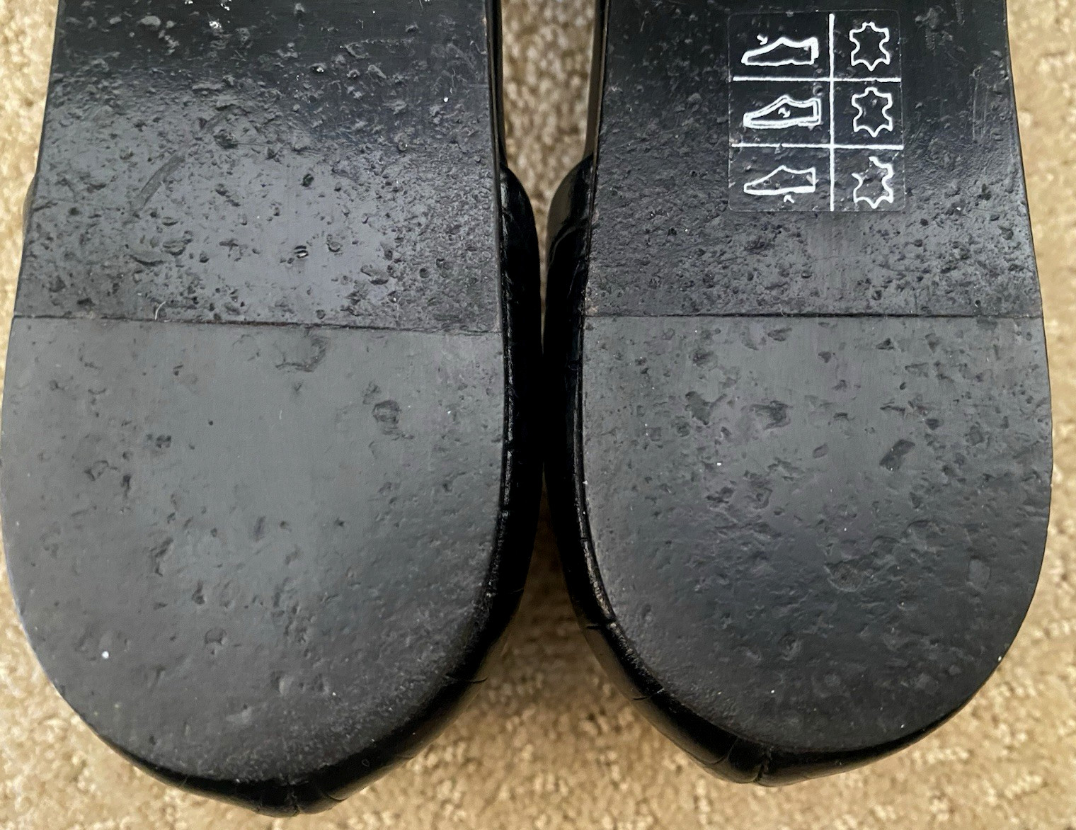 Jenni Kayne Croc Embossed Pointed Toe D’Orsay Flats Black Sz 40 US 9