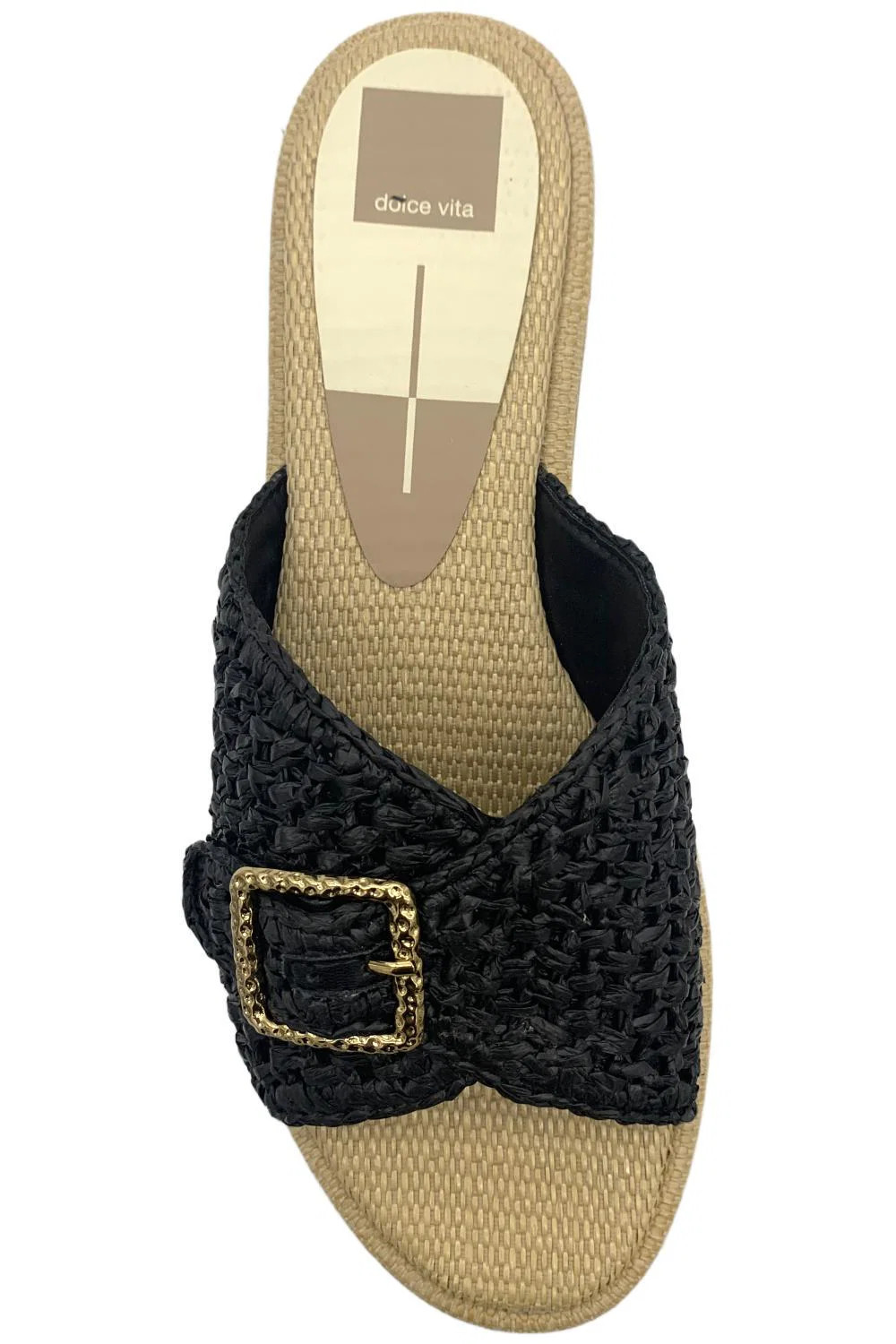 Dolce Vita Women’s Alonzo Buckle Slide Sandals Onyx