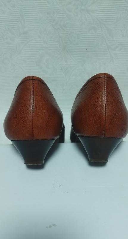 ladies clarks heels brown leather 41.5
