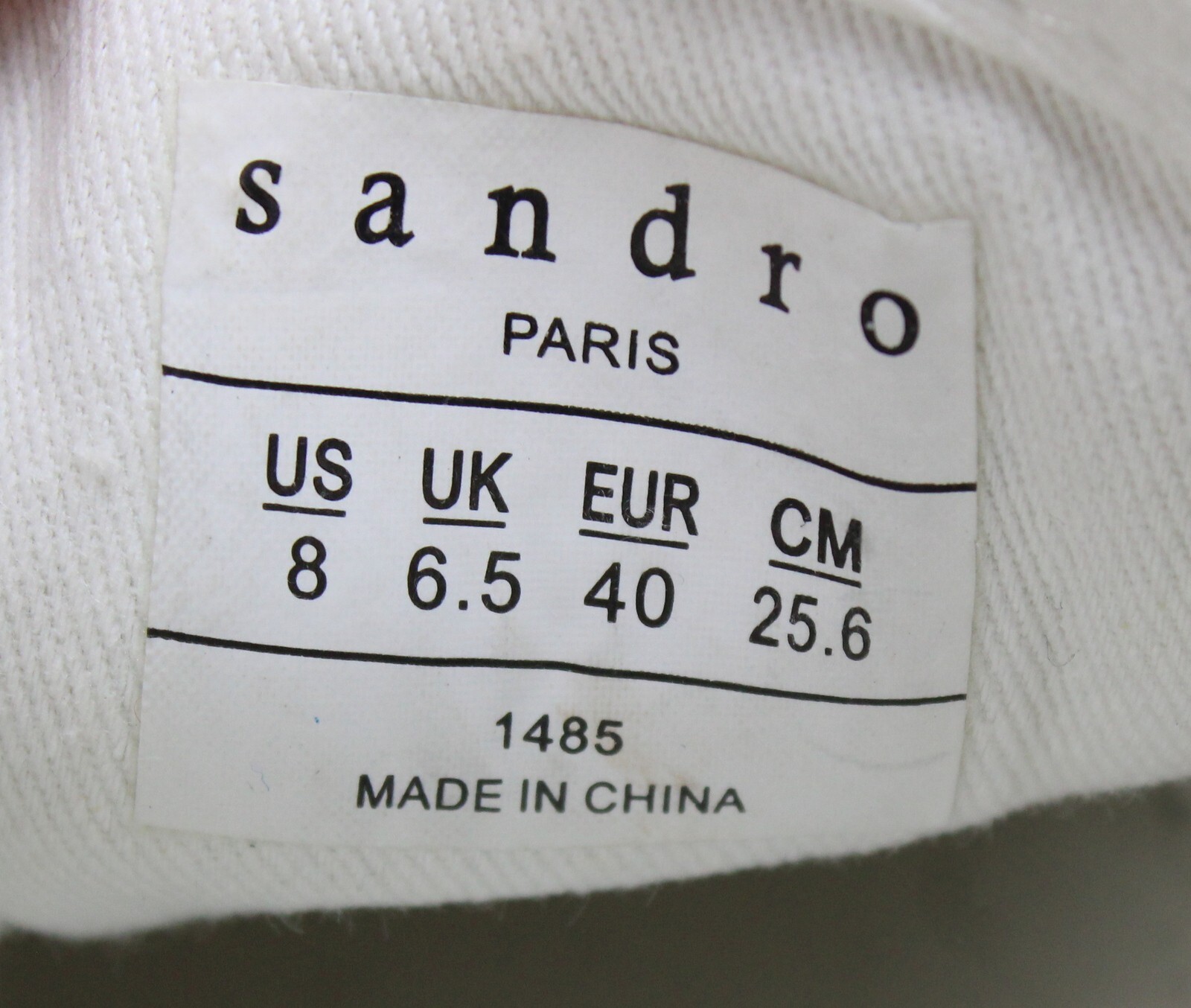 SANDRO Anouk Sneakers Women’s EU 40 / UK 6.5 Low Top Lace Up