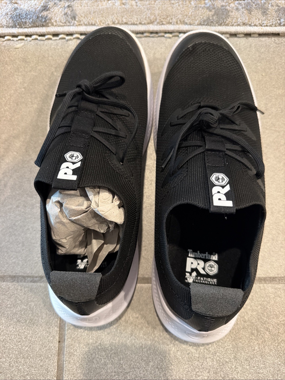 Timberland Pro Women’s Solace Max Work Sneaker Sz11 New Black and White Shoes
