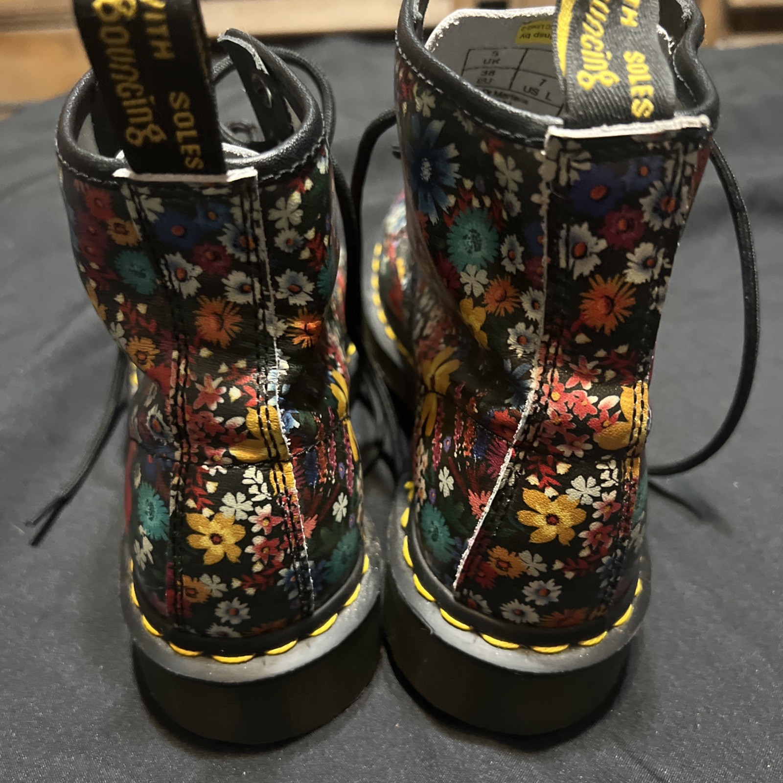 DOC MARTENS Womens 101 6 Eye Boot, Multi Wanderlust Softy T US 7L