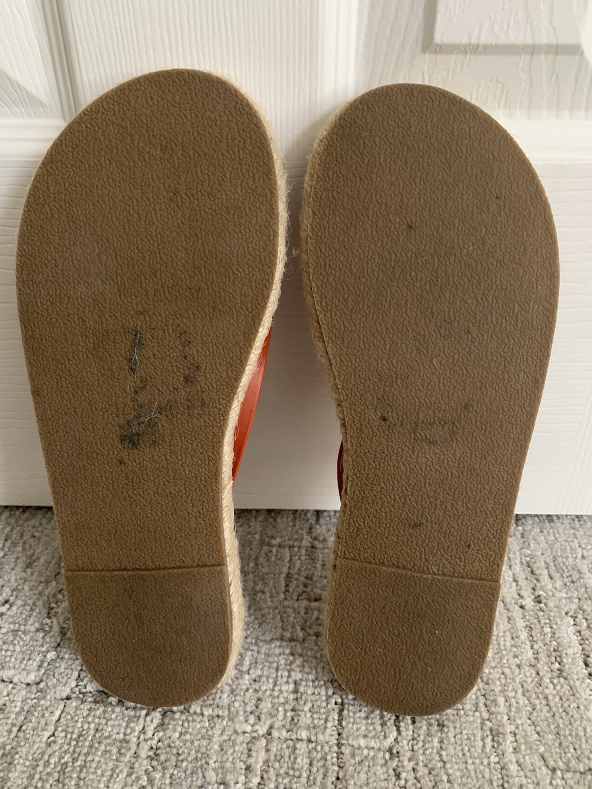 *NWOT* Aerie size 10 terra cotta Espadrille jute 1” platform flip flops sandals