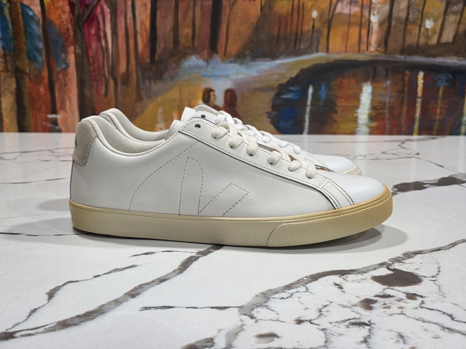 Veja Esplar Leather Extra White Size 7 Women’s 40 EU Made in Brazil EA0200001B
