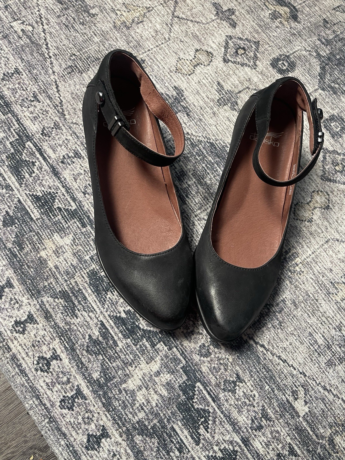 Dansko | Shaylee Waterproof Leather Ankle Strap Wedges Comfort
