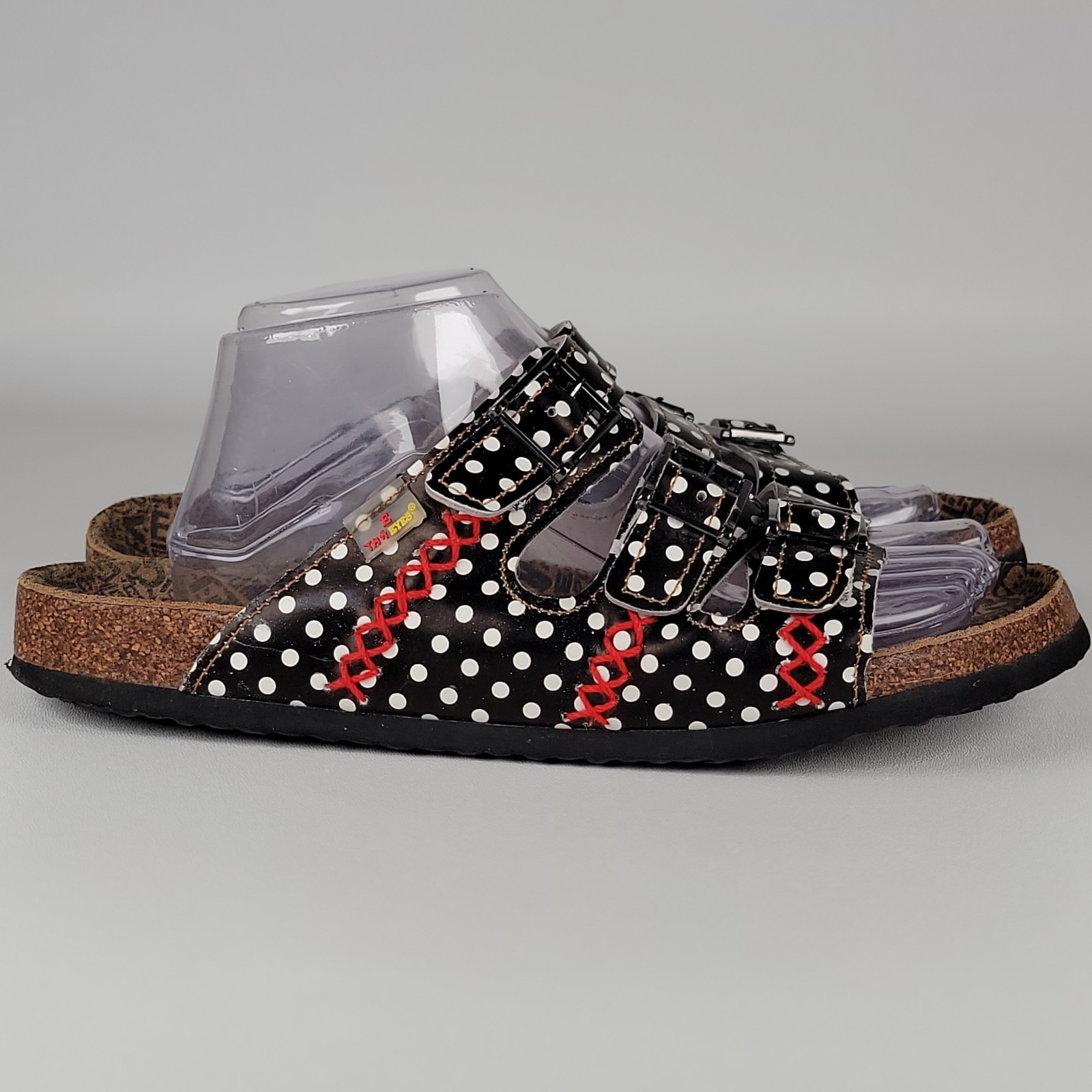 The Art Company Women’s Polka Dot Sandals Size 42 Euro Strappy Comfort Slides