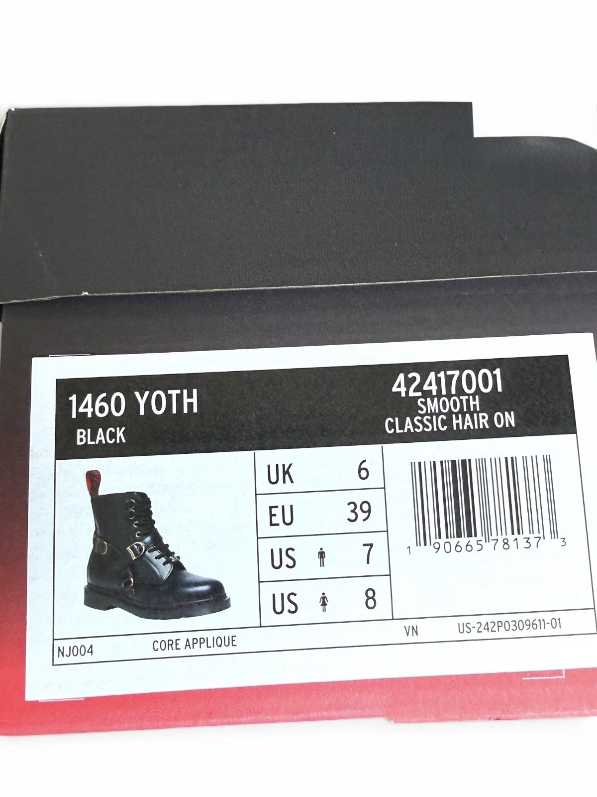 DR Martens 1460 YEAR OF THE HORSE Smooth & Hair On Leather Lace Up Boots