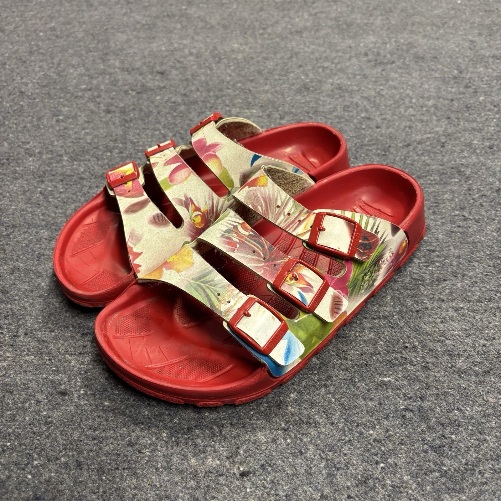 Birkenstocks Birki’s Sansibar Tropical Floral Rubber Sandals Size 37EU Preowned