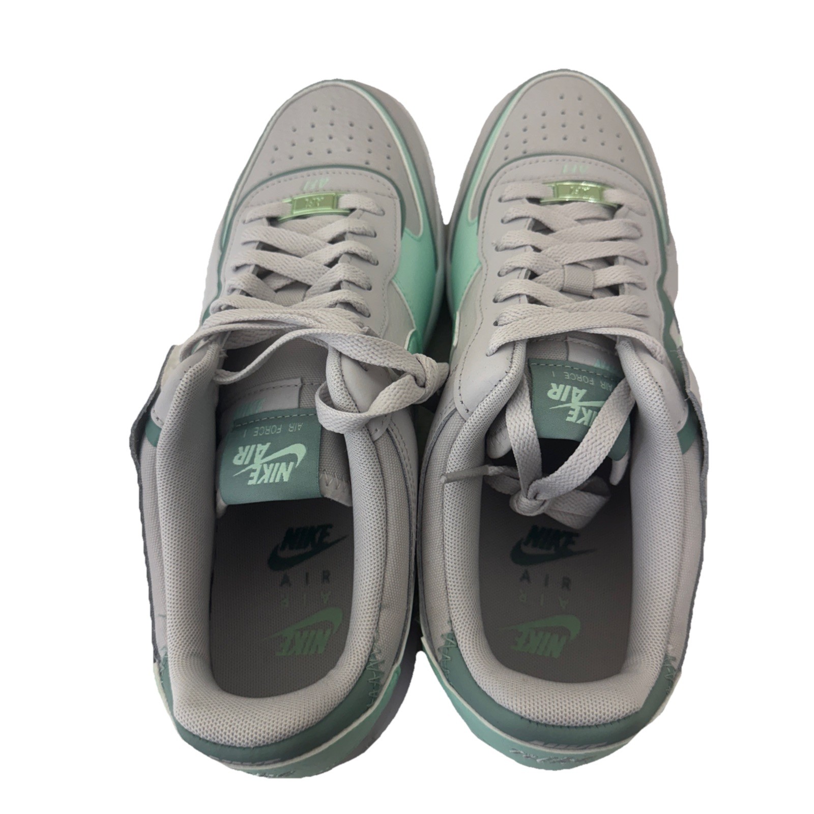 Women’s Nike Air Force1 Shadow Low Vast Grey Cannon Mint Foam CI0919-005 New S11