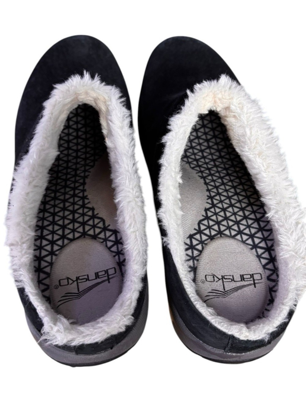 Dansko Parson Waterproof Shearling Black Suede Clogs – Women’s Sz EU 39 (US 9)
