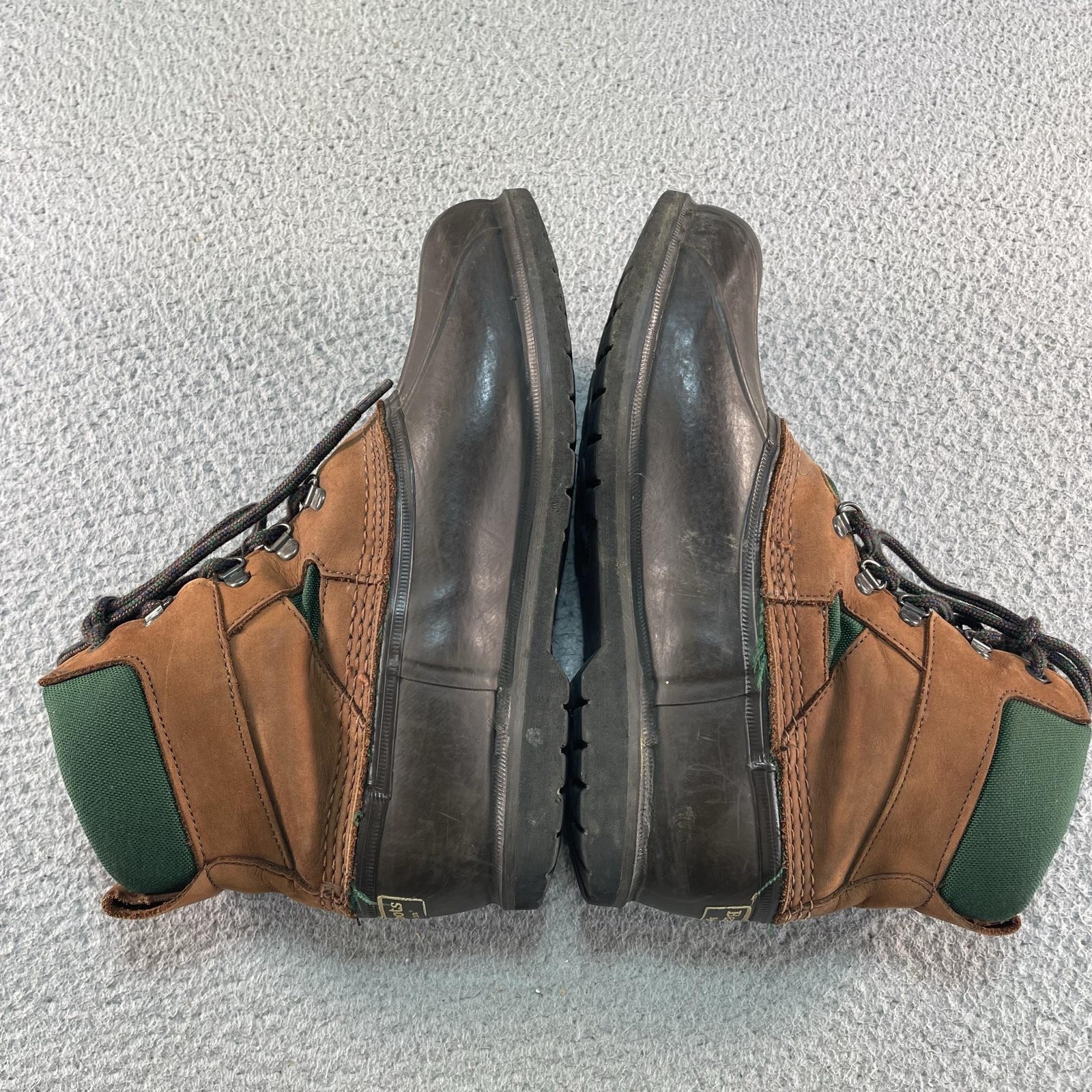 LL Bean Bean Boots Womens Size 9 Brown Leather Duck Ankle Waterproof Lace Up