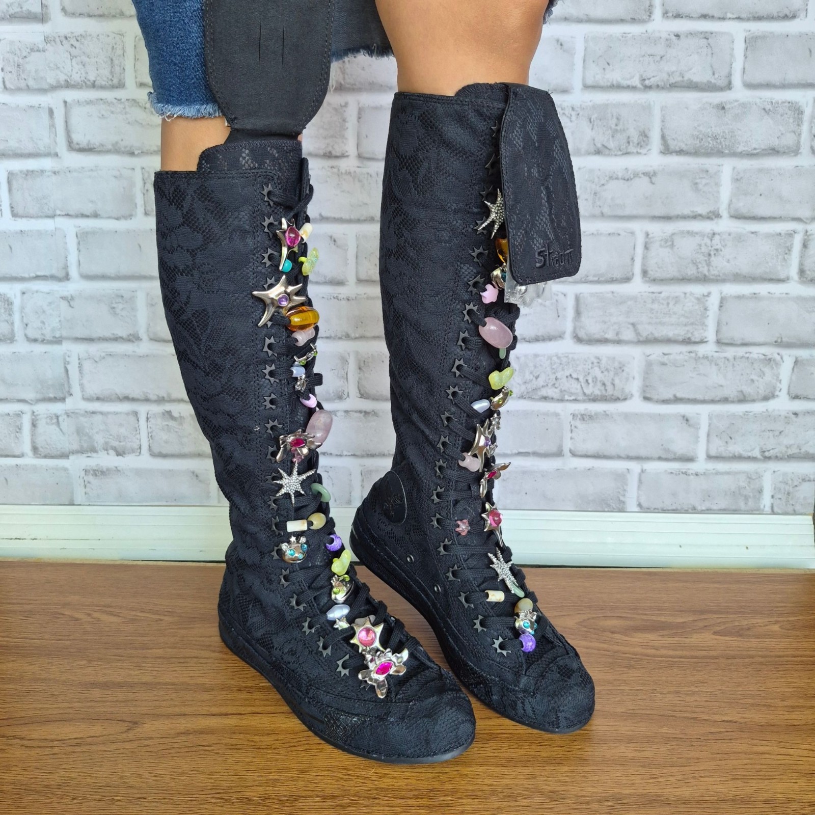 ⭐Collina Strada x Converse Chuck 70 XXHi Sz 11 Women Boots Sneaker Black A19050C