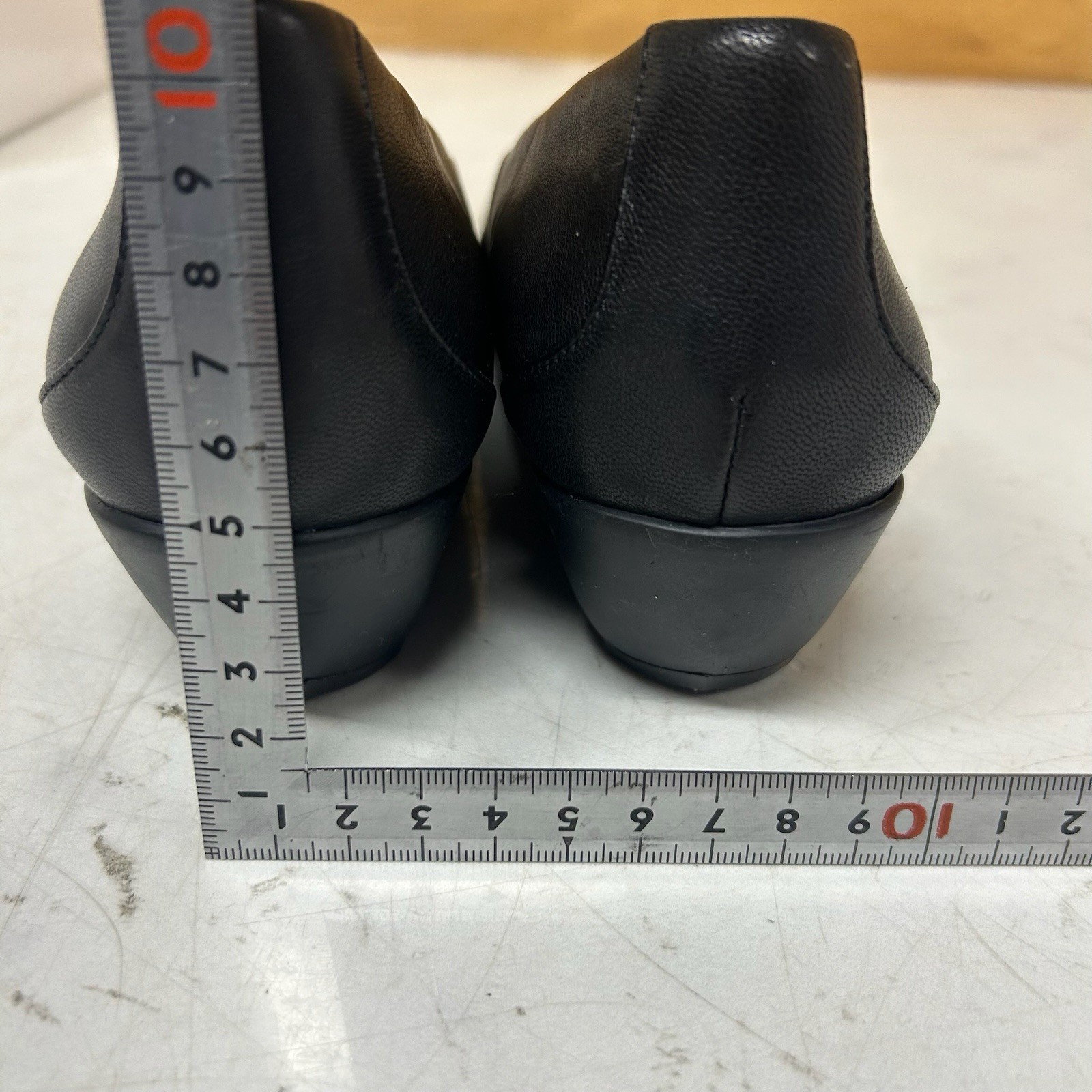 fitfit Women’s Low Heel Black Pumps Size 24.0cm With Box Shoehorn Used