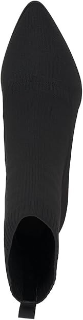 INC Womens XIMENAF Knit Block heel Booties | Black | 5.5 Medium (B,M)