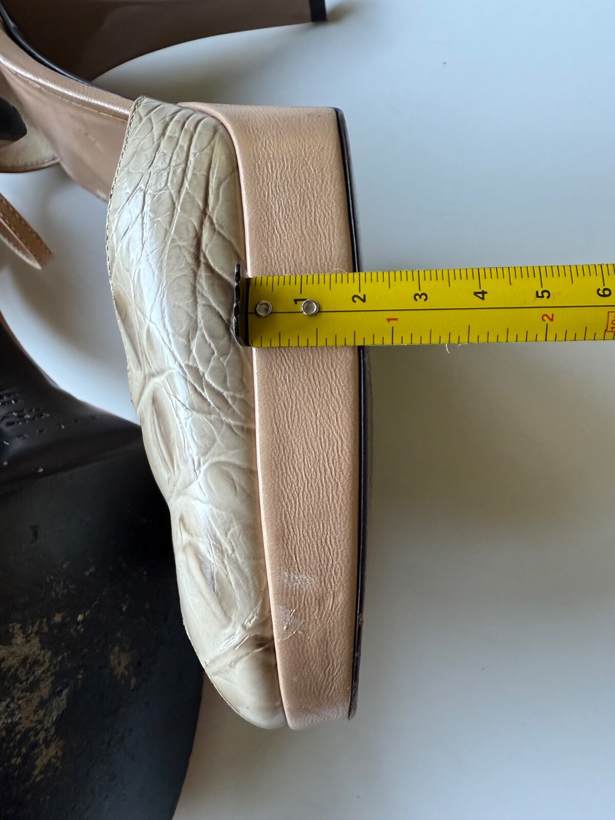 CASADEI Platform Ankle Strap High Heels Sz 7.5