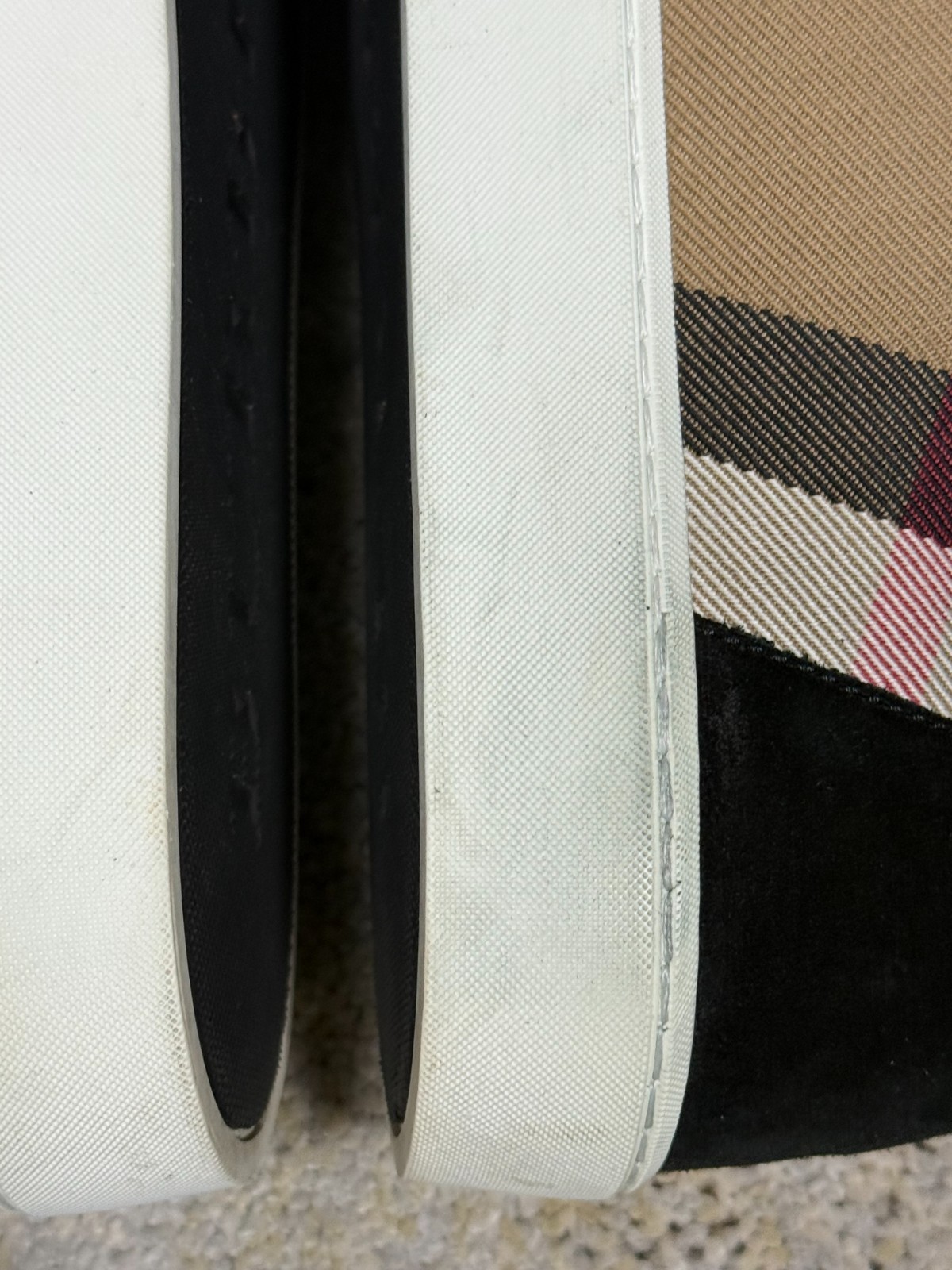 Burberry Sneakers Hi Top Women’s Size (38.5 EU-8 US) Nova Check Suede