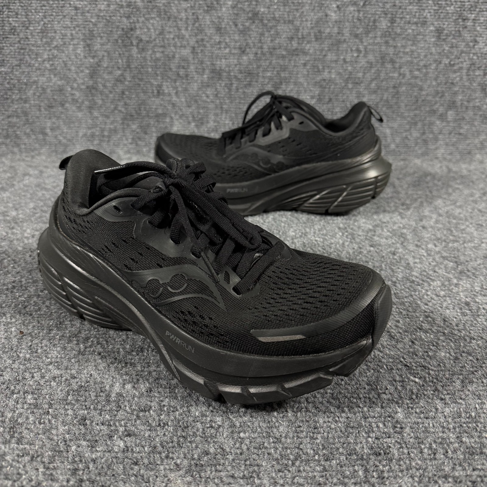 Saucony Guide 18 Women’s Running Shoes Black PWRRUN CenterPath Mesh US 6