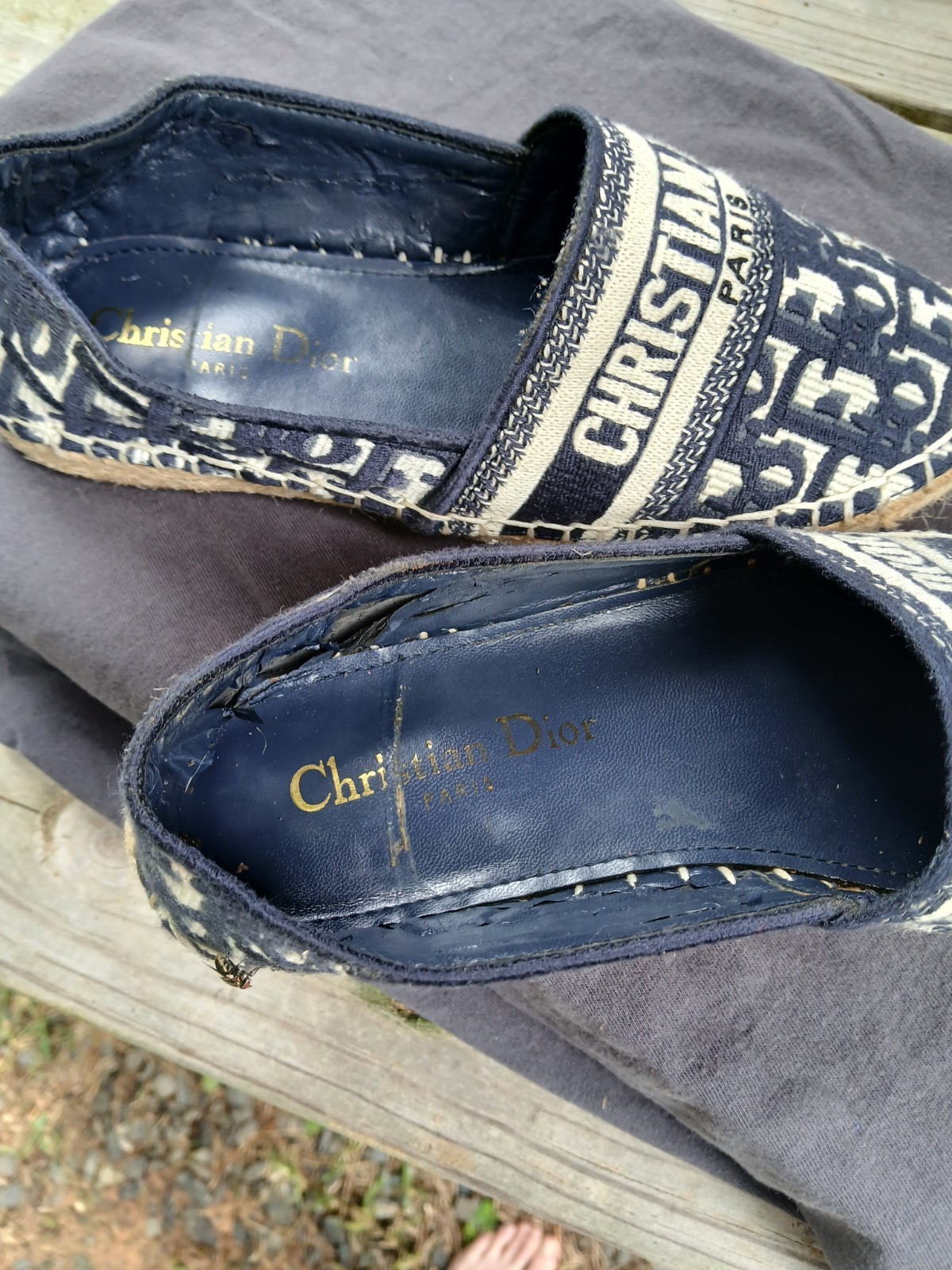 Christian Dior Womens Granville Espadrille Flats Plan De Paris EU 35.5 / US 5.5